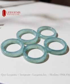 Alternative view of Nhẫn ngọc lam size ngón tay 16-17-18 dành cho nữ tất cả các mệnh