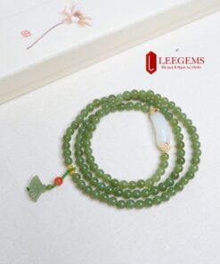 Chuỗi vòng tay Ngọc bích mix charm thời thượng, sang trọng size hạt 06 li dành cho nữ không kén mệnh - Ảnh 6