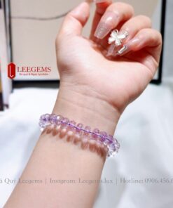[Hàng thiết kế độc quyền] Vòng tay đá Amethyst tím dành cho nữ tất cả các mệnh - Ảnh 5