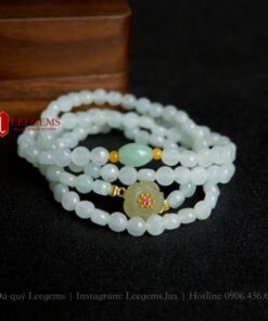 [Hàng đẹp] Chuỗi vòng tay Bạch Phỉ hạt lép mix charm dành cho nữ tất cả các mệnh