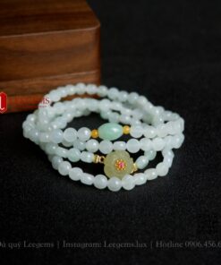 [Hàng đẹp] Chuỗi vòng tay Bạch Phỉ hạt lép mix charm dành cho nữ tất cả các mệnh - Ảnh 3