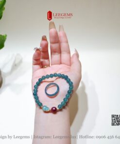 Combo Vòng tay Lam Ngọc VIP và nhẫn size 07li dành cho nữ không kén mệnh - Ảnh 4