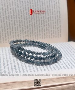 Alternative view of [Mệnh Thủy & Mộc] Chuỗi Thạch Anh Tóc Đen Vip 5,5li Quấn 3 Vòng | Leegems