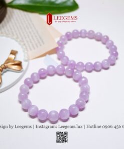 Vòng Tay Đá Kunzite VIP 10li Tự Nhiên – Sang Trọng & Năng Lượng Yêu Thương - Ảnh 3