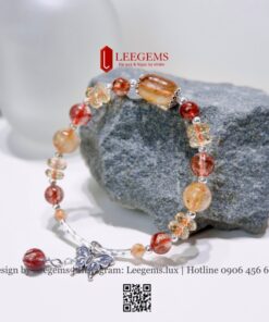 Vòng Tay Thạch Anh Tóc Đỏ Mix Charm Bạc – Quyền Lực & Năng Lượng Tích Cực - Ảnh 7