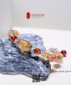 Vòng Tay Thạch Anh Tóc Đỏ Mix Charm Bạc – Quyền Lực & Năng Lượng Tích Cực - Ảnh 6