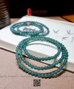 Chuỗi Vòng Tay Ngọc Cao Bằng Lam Chủng Type A – Size 5li | Kèm Kiểm Định – Quà Tặng Cao Cấp - Ảnh 5
