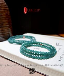 Chuỗi Vòng Tay Ngọc Cao Bằng Lam Chủng Type A – Size 5li | Kèm Kiểm Định – Quà Tặng Cao Cấp