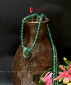 [Vòng Tay / Vòng Cổ] Chuỗi Ngọc Phỉ Thúy Lam – Chất Băng Tuýp A | Sang trọng & Đẳng cấp từ Leegems - Ảnh 4