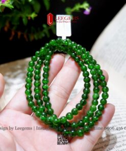 VIP Chuỗi Đá Diopside 4,5 - 5 li Tự Nhiên – Năng Lượng Xanh Của Thiên Nhiên - Ảnh 7