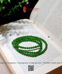 VIP Chuỗi Đá Diopside 4,5 - 5 li Tự Nhiên – Năng Lượng Xanh Của Thiên Nhiên - Ảnh 3