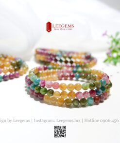 Vòng Tourmaline Tự Nhiên Đa Sắc – Năng Lượng, Cân Bằng & May Mắn