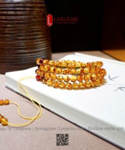 Alternative view of [ VIP ] Chuỗi Hổ Phách Mật Lạp 108 Hạt Thiên Nhiên – Trang Sức Phong Thủy Mang Năng Lượng Tích Cực I Leegems