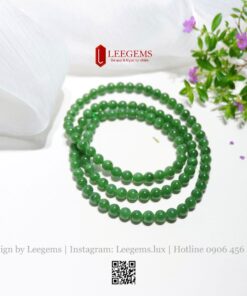 Chuỗi Ngọc Bích Tự Nhiên VIP – May Mắn, Bình An & Trường Thọ I Leegems - Ảnh 3