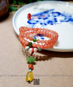 Chuỗi Ngọc Nam Hồng 5li Mix Ngọc Bích, Đá Larimar, Hổ Phách – Vẻ Đẹp Tinh Tế & Phong Thủy May Mắn