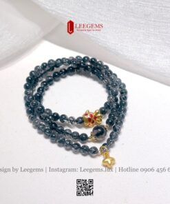 Chuỗi Thạch Anh Tóc Đen Mix Charm – Bình An & May Mắn Cho Nữ Mệnh Thủy, Mộc | Leegems - Ảnh 5