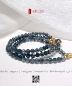 Chuỗi Thạch Anh Tóc Đen Mix Charm – Bình An & May Mắn Cho Nữ Mệnh Thủy, Mộc | Leegems - Ảnh 4