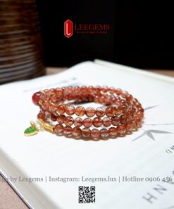 Chuỗi Vòng Tay Đá Thạch Anh Tóc Đỏ VIP – Sang Trọng & Thanh Lịch | Leegems - Ảnh 6