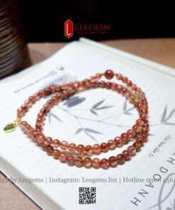 Chuỗi Vòng Tay Đá Thạch Anh Tóc Đỏ VIP – Sang Trọng & Thanh Lịch | Leegems - Ảnh 4