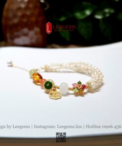 Vòng Ngọc Trai Nhí Mix Charm – Sang Trọng, Tinh Tế & May Mắn I LEEGEMS