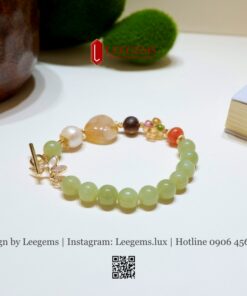 Vòng Ngọc Hòa Điền Mix Charm – Thanh Lịch, May Mắn & Hạnh Phúc - Ảnh 3