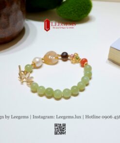 Vòng Ngọc Hòa Điền Mix Charm – Thanh Lịch, May Mắn & Hạnh Phúc - Ảnh 5