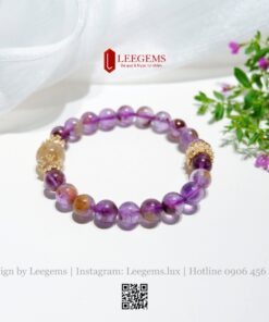 Vòng Tay Đá Aurora Tự Nhiên Mix Charm – Tinh Hoa Từ Đá Quý