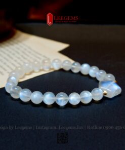 Vòng Tay Đá Moonstone 8li Mix Sao May Mắn – Thanh Khiết & Bình An - Ảnh 7