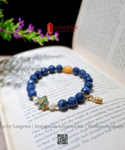 Vòng Tay Đá Saphia 8li Mix Charm – Quyền Quý & Thanh Lịch