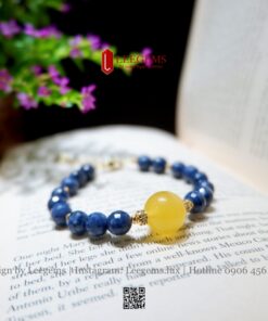 Vòng Tay Đá Saphia 7li Mix Hổ Phách Mật Lạp – Sang Trọng & Thu Hút Tài Lộc - Ảnh 4