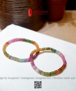 Vòng Tay Đá Tourmaline Cầu Vồng Mix Hoa Mai – Phù Hợp Mọi Mệnh | Leegems - Ảnh 9