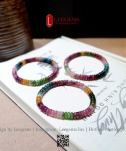 Vòng Tay Đá Tourmaline Cầu Vồng Mix Hoa Mai – Phù Hợp Mọi Mệnh | Leegems - Ảnh 10