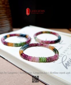 Vòng Tay Đá Tourmaline Cầu Vồng Mix Hoa Mai – Phù Hợp Mọi Mệnh | Leegems - Ảnh 11
