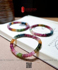 Vòng Tay Đá Tourmaline Cầu Vồng Mix Hoa Mai – Phù Hợp Mọi Mệnh | Leegems - Ảnh 8