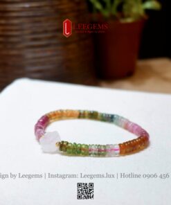Vòng Tay Đá Tourmaline Cầu Vồng Mix Hoa Mai – Phù Hợp Mọi Mệnh | Leegems - Ảnh 3