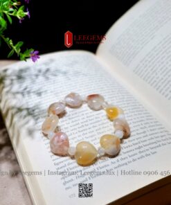 Vòng Tay Đá Agate Anh Đào Hình Trái Tim – Ngọt Ngào & Năng Lượng Tình Duyên - Ảnh 6