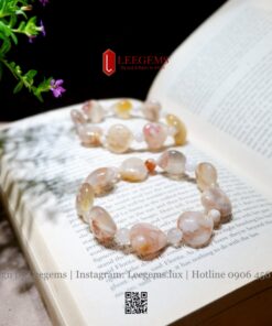 Vòng Tay Đá Agate Anh Đào Hình Trái Tim – Ngọt Ngào & Năng Lượng Tình Duyên - Ảnh 5