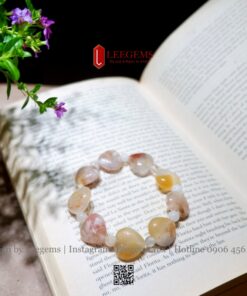 Vòng Tay Đá Agate Anh Đào Hình Trái Tim – Ngọt Ngào & Năng Lượng Tình Duyên - Ảnh 4