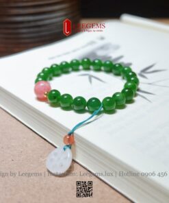Vòng Ngọc Bích 8li Mix Charm Ngọc – Sang Trọng, Bình An & May Mắn - Ảnh 8
