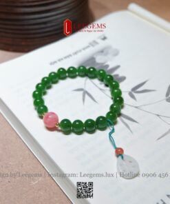 Alternative view of Vòng Ngọc Bích 8li Mix Charm Ngọc – Sang Trọng, Bình An & May Mắn