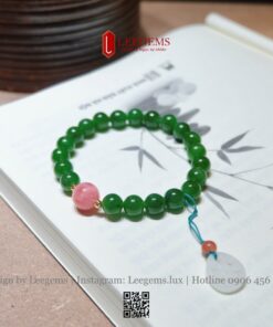 Vòng Ngọc Bích 8li Mix Charm Ngọc – Sang Trọng, Bình An & May Mắn - Ảnh 4