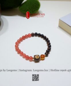 Vòng Tay Ngọc Nam Hồng Mix Charm – Duyên Dáng, Bình An & May Mắn - Ảnh 5