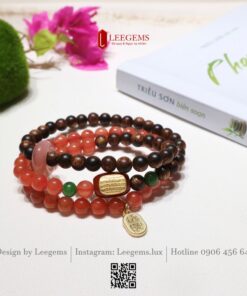 Chuỗi Ngọc Nam Hồng Mix Trầm Sánh 6li – Sự Giao Hòa Giữa Tài Lộc, Tình Duyên & Bình An