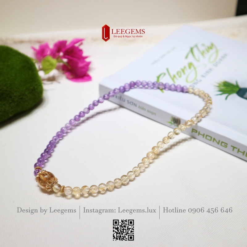 Chuỗi Vòng Tay Đá Amethyst Mix Đá Citrine 6li – Sự Hài Hòa Giữa Trí Tuệ, Tài Lộc & Bình An 1. Giới thiệu sản phẩm I Leegems - Ảnh 6