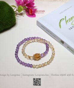 Chuỗi Vòng Tay Đá Amethyst Mix Đá Citrine 6li – Sự Hài Hòa Giữa Trí Tuệ, Tài Lộc & Bình An 1. Giới thiệu sản phẩm I Leegems - Ảnh 7