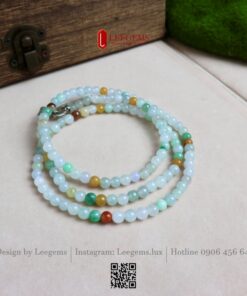 Alternative view of Chuỗi Ngọc Phỉ Thúy Đa Bảo 5li – Sắc Màu Của Tài Lộc, Hạnh Phúc & Bình An I Leegems