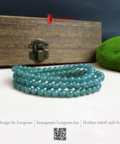 Chuỗi Ngọc Phỉ Thúy Lam Chủng Tuýp A 6li – Thanh Khiết, Sang Trọng & Mang Lại Bình An