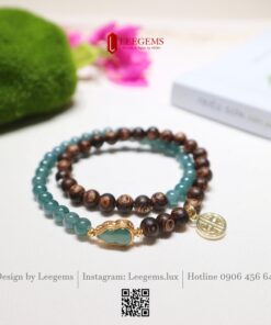 Chuỗi Ngọc Phỉ Thúy Lam Băng Mix Trầm Sánh 6li – Sự Kết Hợp Giữa Thanh Khiết & Linh Khí Thiên Nhiên I Leegems - Ảnh 3