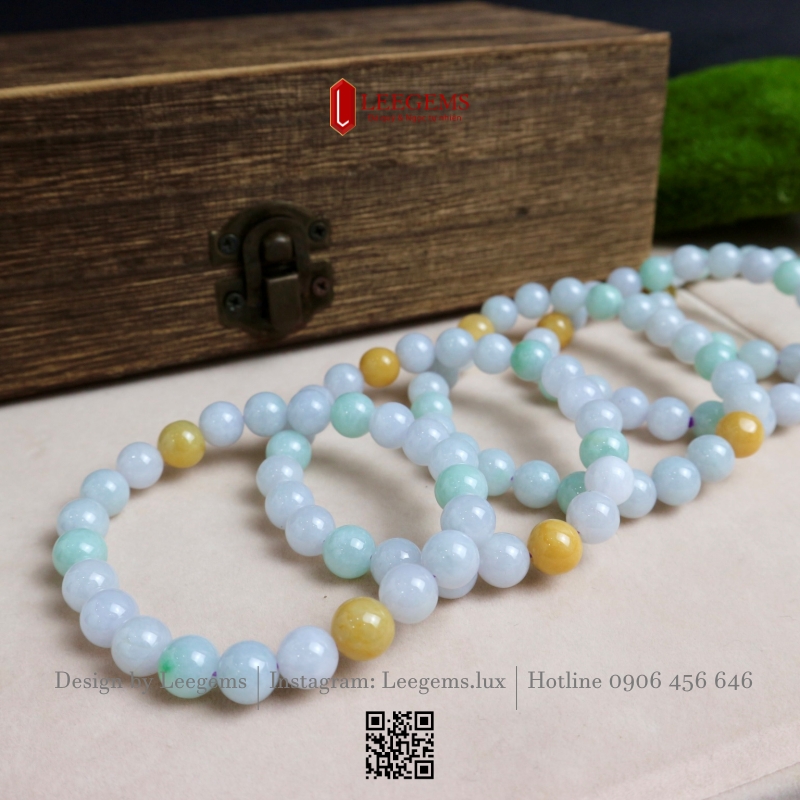 Vòng Tay Ngọc Phỉ Thúy Đa Bảo Tuýp A 8li – Biểu Tượng Của Tài Lộc, Bình An & Trường Thọ I Leegems - Ảnh 5