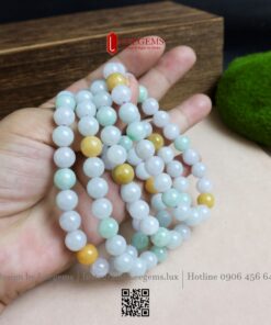 Alternative view of Vòng Tay Ngọc Phỉ Thúy Đa Bảo Tuýp A 8li – Biểu Tượng Của Tài Lộc, Bình An & Trường Thọ I Leegems